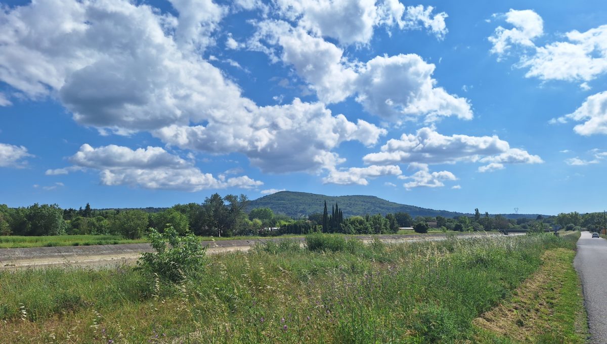 vue depuis le terrain